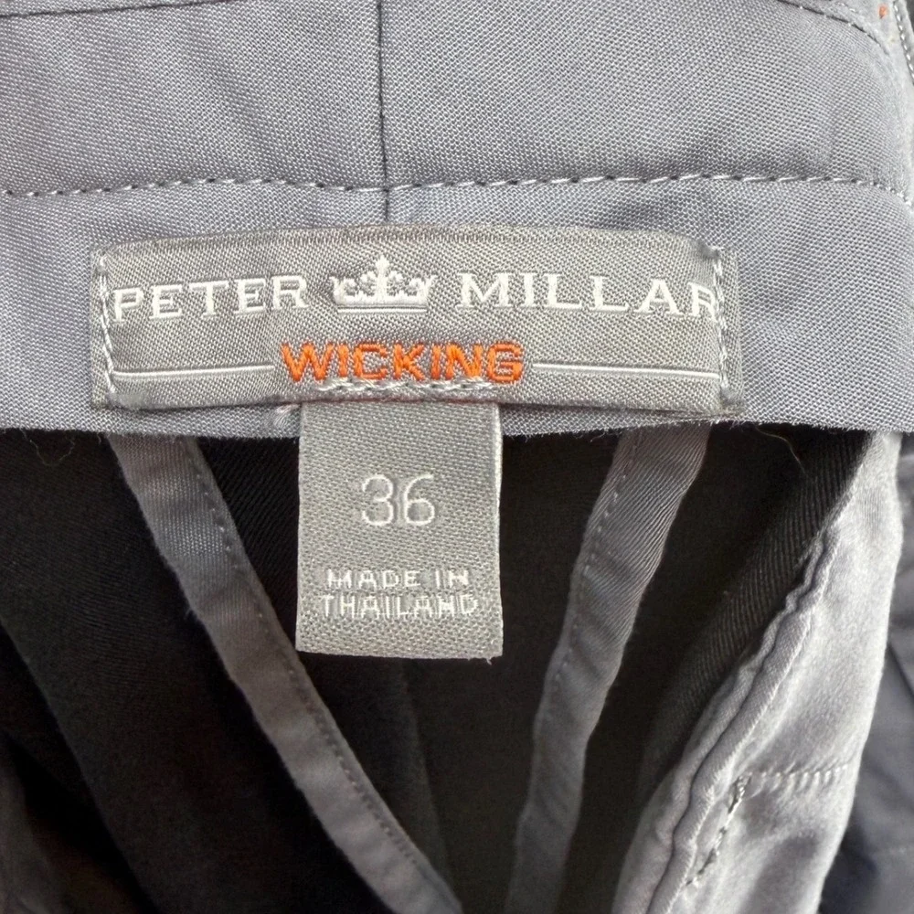 Peter Millar 36‎ Black Shadow Creek Wicking Performance Golf Pants Luxury Tech